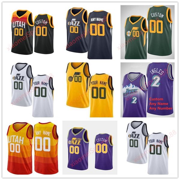 

2021 printed emmanuel mudiay georges niang royce o'neale rayjon tucker juwan morgan miye oni jarrell brantley justin wright-foreman jer, Black;red