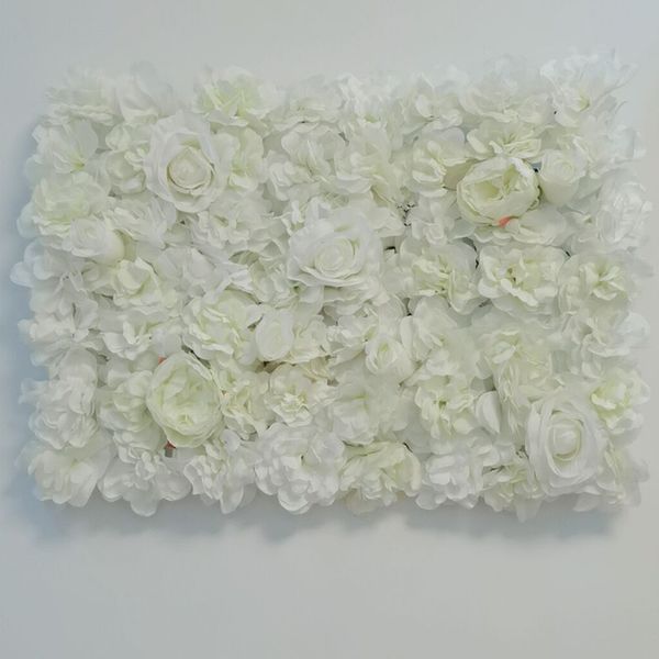 40x60 cm 3D pannello di parete di fiori artificiali decorazioni per la casa ghirlanda sfondo di nozze festa giardino appeso forniture 10 pezzi