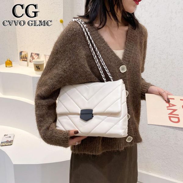 

evening bags cvvo glmc small pu leather shoulder for women 2021 handbags female travel crossbody bag winter chain hand