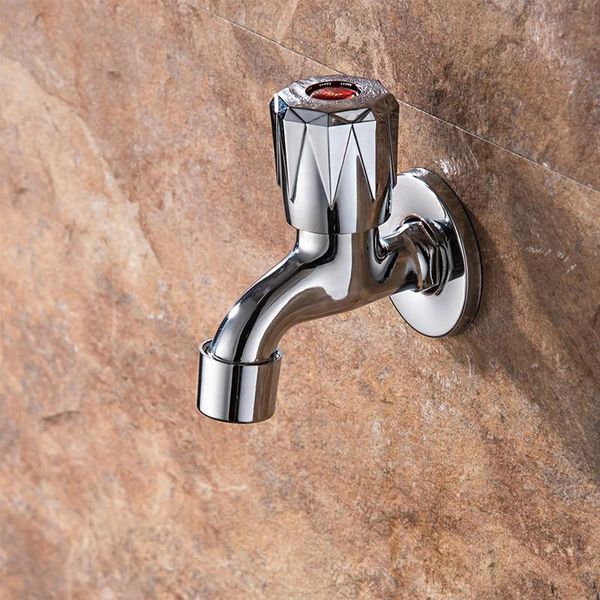 

bathroom washing machine tap wall mount chrome finished small single cold tap garden faucet outdoor garden toilet bibcock taps