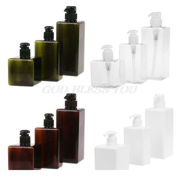 

new lotion container large pump plastic shampoo bottle refillable travel bottle 250ml 280ml 650ml drop qylxkj
