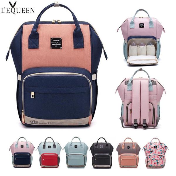 

diaper bags mother nappy backpack bag mummy large capacity stroller mom baby outdoor multi-function waterproof travel