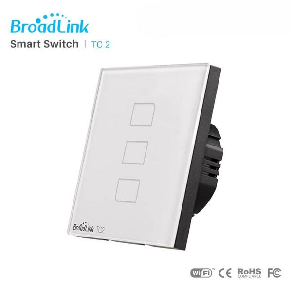 

smart home control broadlink tc2 eu uk wifi switch wall touch light lamp wireless via rm pro mini3 app smartphone