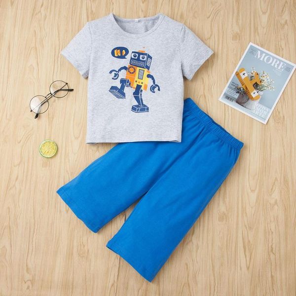 

clothing sets patpat summer 2pcs kid boy shorts suit sweet suits, White