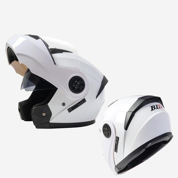 

double visor moto motorcycle helmet casco moto flip up motocross helmet safety modular motorbike capacete dot approved casco