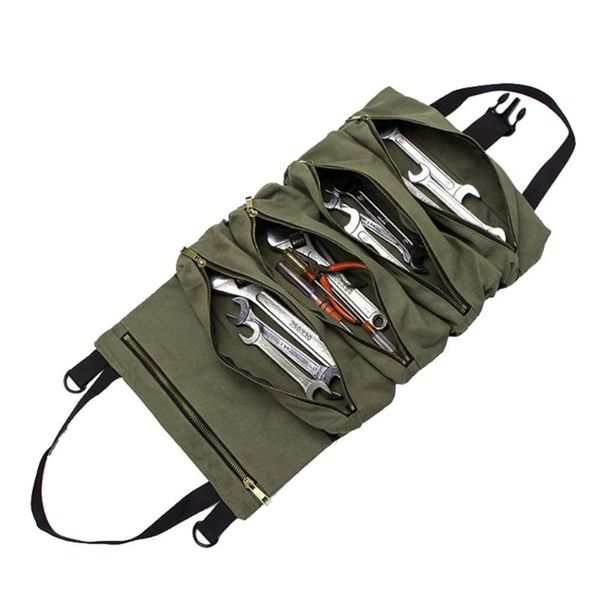 

car organizer portable roll up zipper hanging repair tool storage bag pouch accessories interior