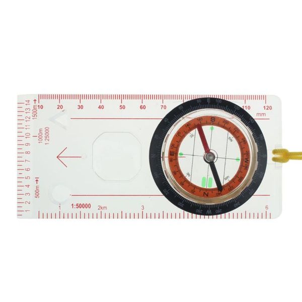 

professional portable outdoor map reading ruler scouting camping hiking compass scale ruler outdoor orienteering tools