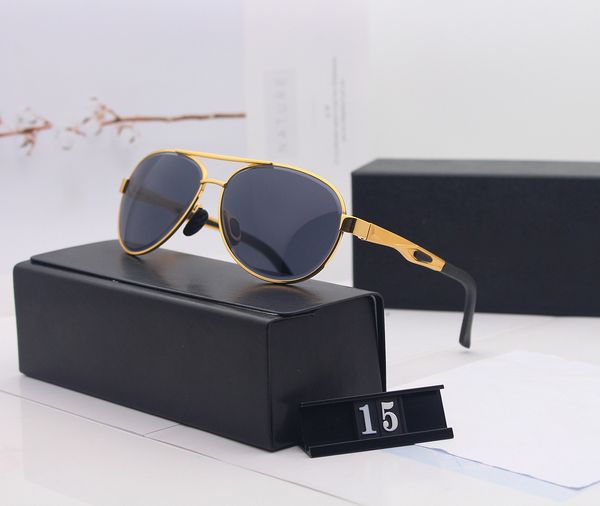 

designer square sunglasses men women vintage shades driving polarized sunglass male sun glasses fashion metal plank eyewear with box 15, White;black