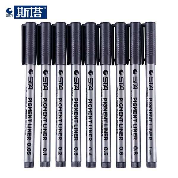 

gel pens sta 8050 hand drawn needle pen stroke sketch design hand-painted 1pcs