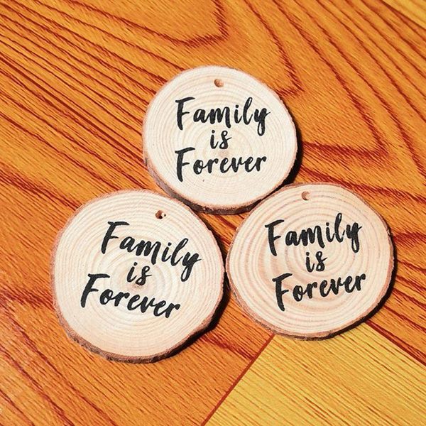 

keychains 40gb 10pcs unfinished natural wood slices keychain wooden blank hand-painted pendant diy keyring car bag charm jewelry making, Silver