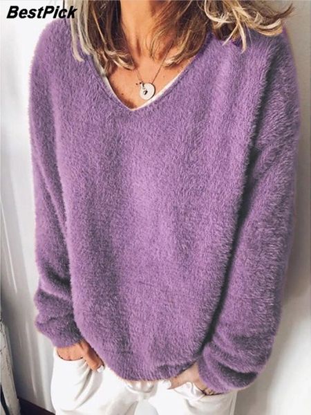 

women's sweaters 2021 women pullovers plus size v neck long sleeve velvet casual loose clothes for autumn winter, White;black