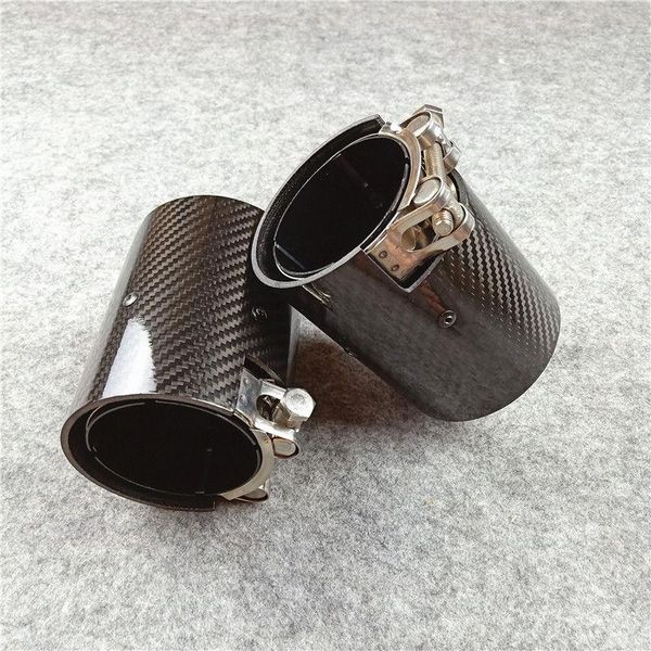 

motorcycle exhaust system car muffler tip stainless steel pipe tail for m135i m140i m235i m240i real carbon fiber tips