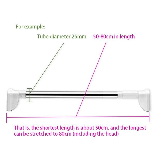 

hangers & racks retractable stainless steel curtain hanger rod bracket clothesline pole drape shower for home