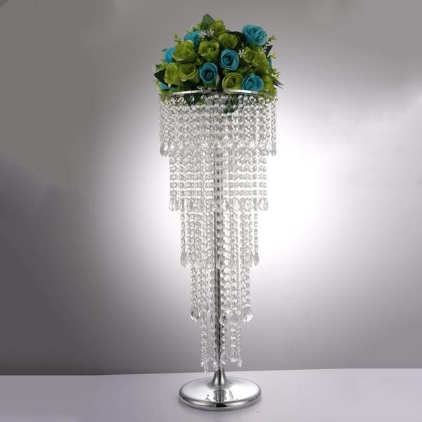 

party decoration acrylic crystal flower rack wedding centerpiece / tablevase 5-tier road leads for home