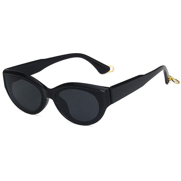 

kilig vintage cateye sunglasses women retro small cat eye metal punk rock hip hop sun glasses brand designer eyewear, White;black