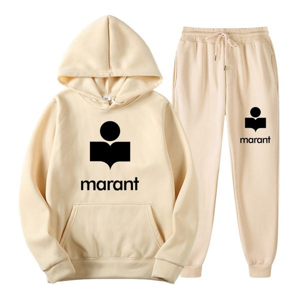 

2021 autumn new men's hoodies + sweatpants two piece suit hooded casual male clothes fashion brand men sets tracksuits, Black