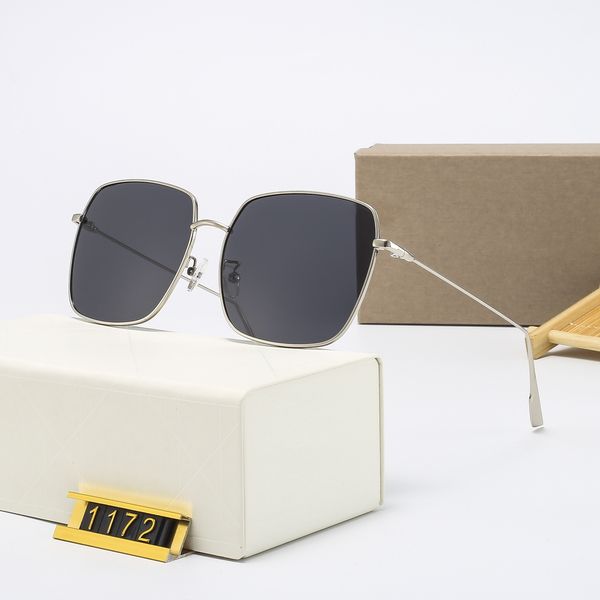 

2021 new classic attitude square sunglasses for women metal fashion womens brand deisnger full frame uv400 lens summer style come with case, White;black