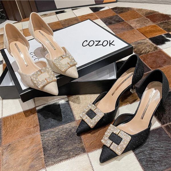 

dress shoes 2021 heels women black fashion korean high casual elegant