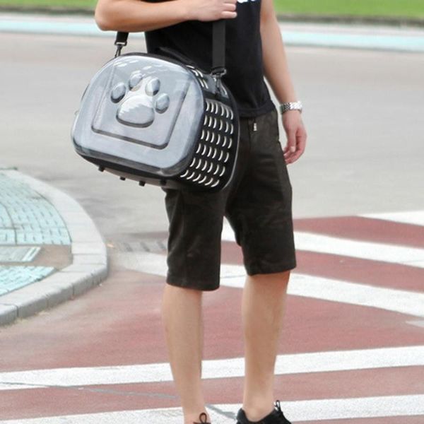 

cat carriers,crates & houses pet dogs cats portable foldable transparent handbag carrier shoulder travel bag