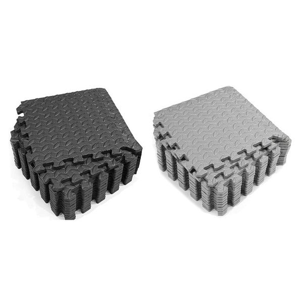 

carpets 24pcs mats and home gym floor foam exercise mat mafor floors flooring tiles gray & black