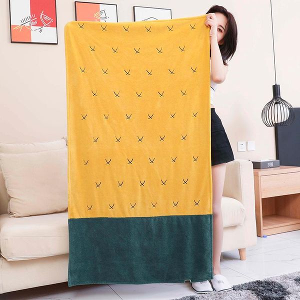 

towel microfibre cute bath shower soft women large coraline absorbent quick dry toalhas de banho bathroom products dm50t