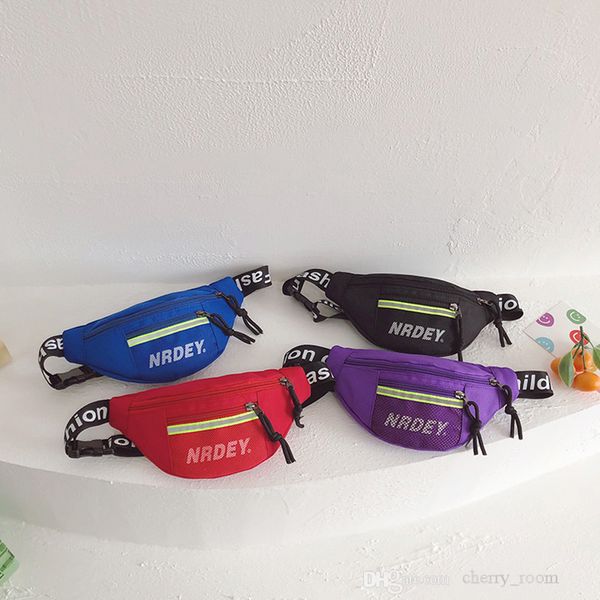 

baby boys girls handbag letter printed zeipper mini kids chest bags children go out hip hop one shoulder bag cute wallet f729, Black
