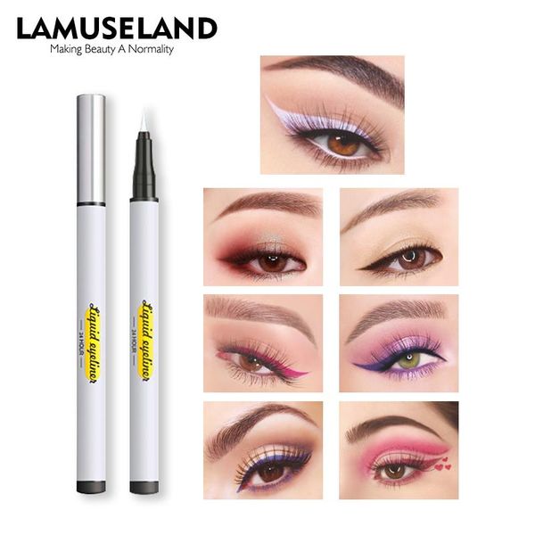 

eyeliner colorful quick-dry waterproof professional liquid eye liner pen long-lasting not blooming smooth non-smudge cosmetics