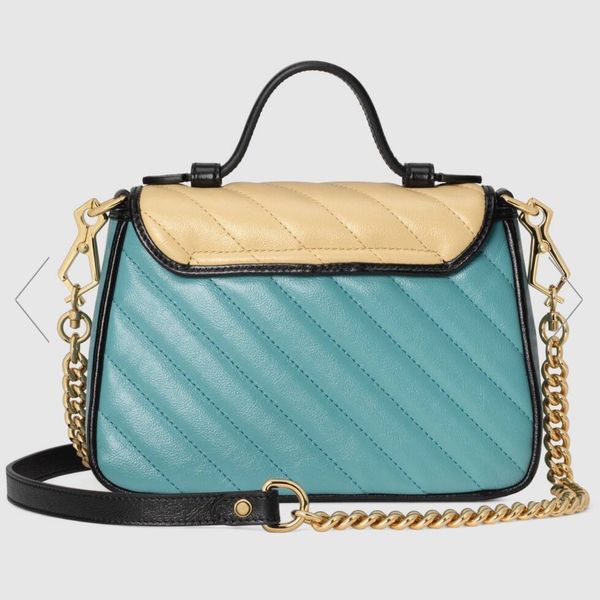 

mar mini handle bag in blue and red leather shoulder bags woman designer handbag any 3 items fedex free
