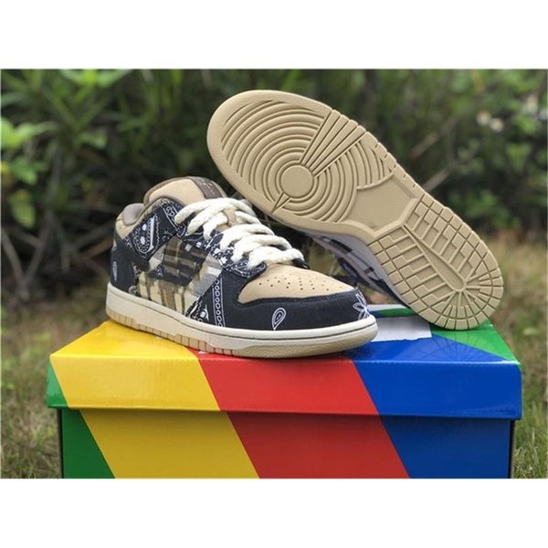 

travis petra brown shoes authentic low sb black beige running parachute skate sneakers size 36-46
