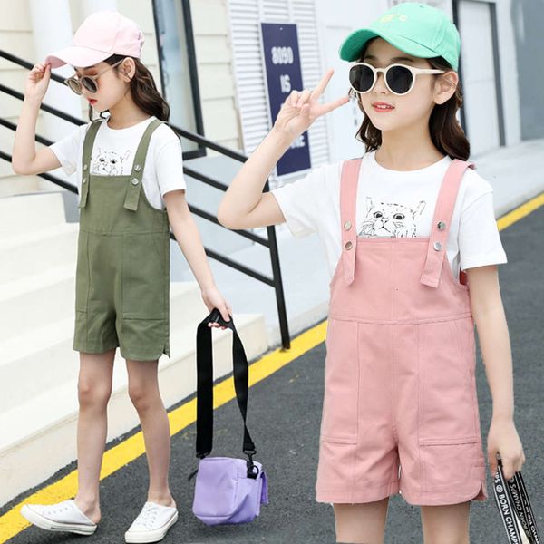 

girls' summer 2020 new cuhk children's fashionable girl's two piece suit, Blue