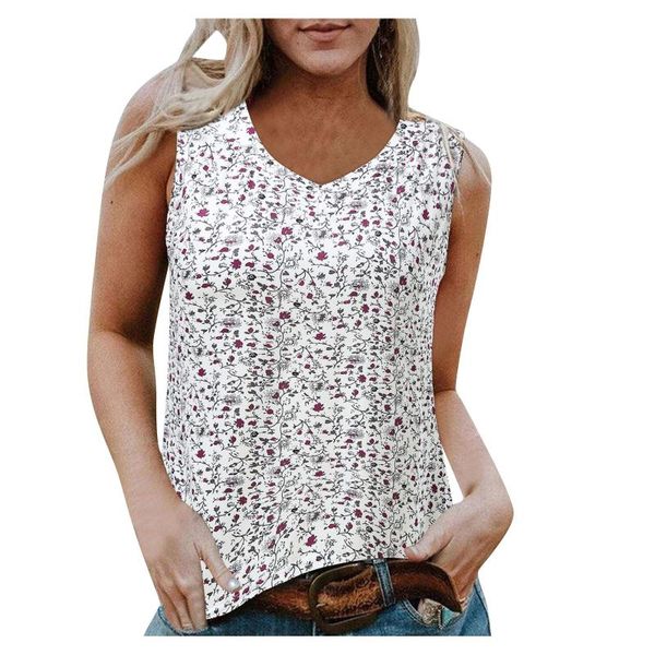 

women's t-shirt tshirts koszulki z krotkim rekawem women ladies v neck sleeveless printed summer cool clothes simple style, White