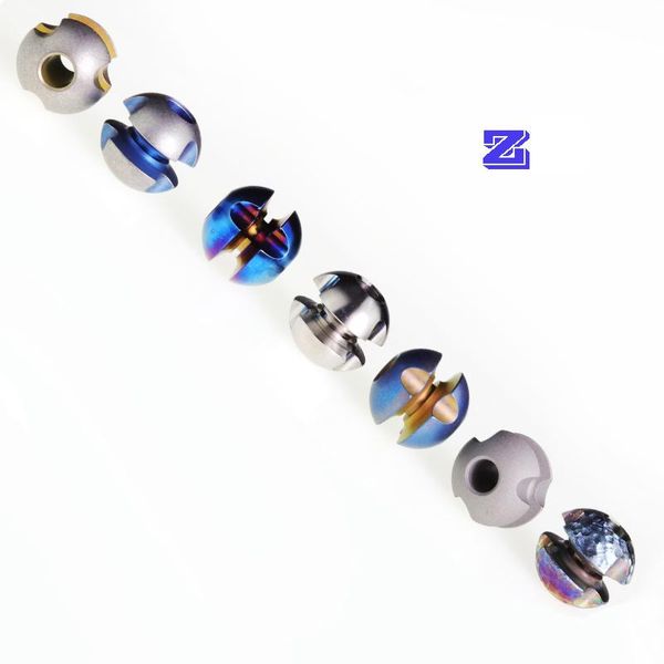 

z style planet series knife beads titanium alloy paracord beads 8 colors