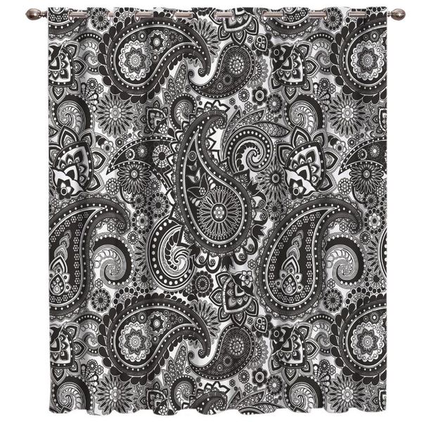 

curtain & drapes black and white paisley window treatments curtains valance lights outdoor fabric kids treatment ideas