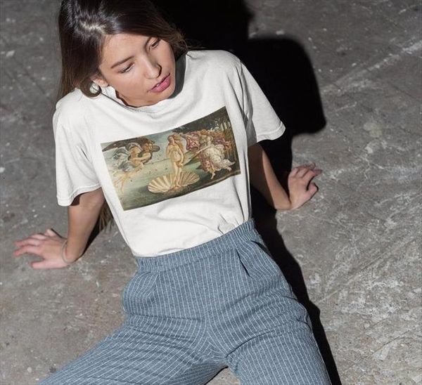 

the birth of venus women t shirt cotton casual funny yong girl tee drop ship s 526, White