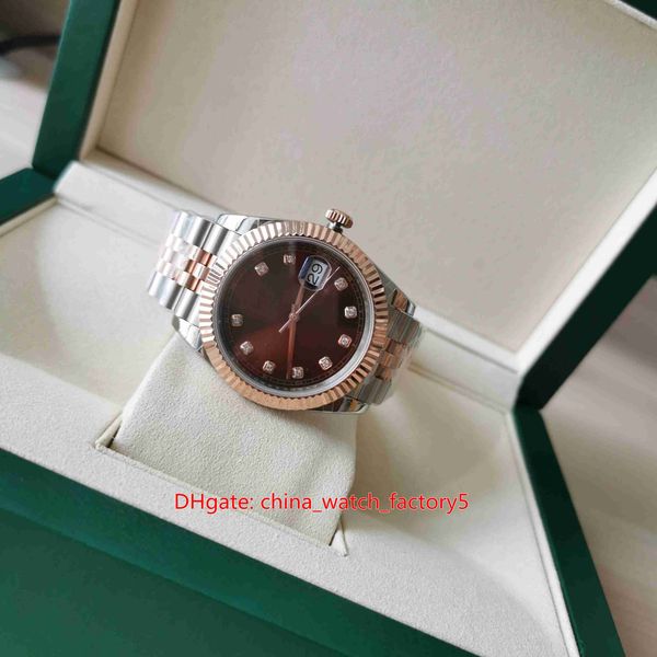 

with box papers watches bp maker 36mm 41mm datejust 126331 president cal.3235 movement mechanical automatic mens men's watch wristwatch, Slivery;brown