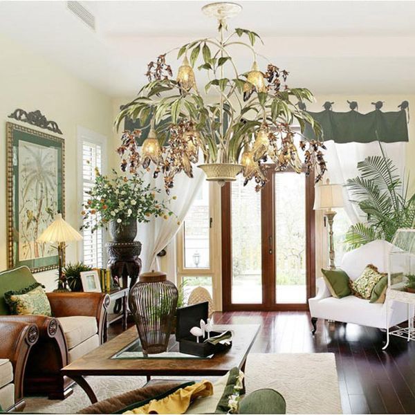

ceiling lights g9 led american flower shaped iron crystal lamp light for bedroom foyer