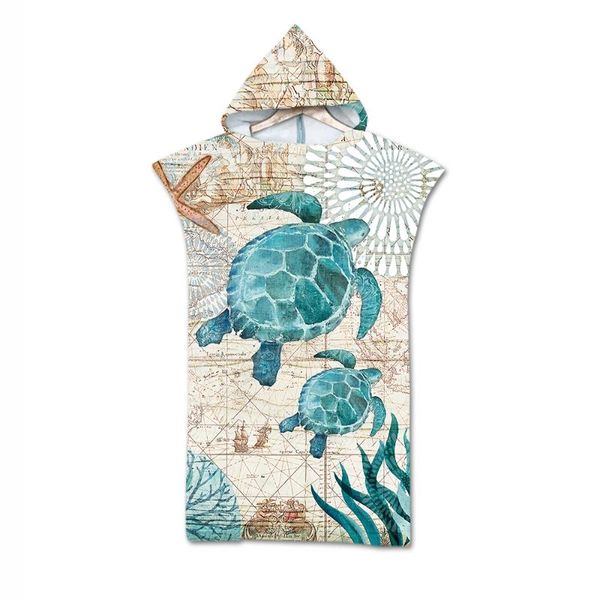 

towel double sided printed geometric pattern beach baby for man woman hooded bath soft ht3