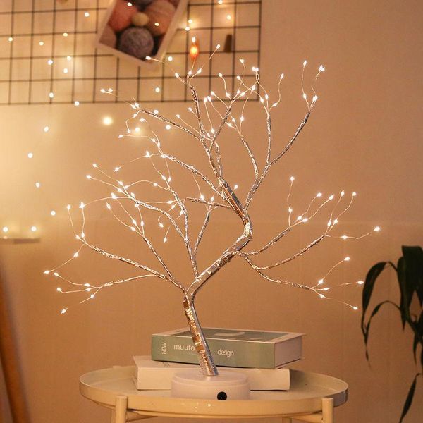 

party decoration 108 leds tree light diy deskluminous bonsai home bedroom night christmas decor year birthday gift