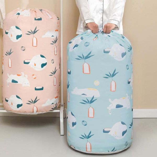 

storage bags drawstring quilt bag large capacity clothes luggage moving packing