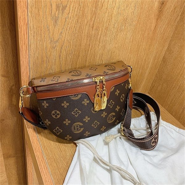 

designer sale texture bag female new style inward fashion simple chest wide shoulder belt messenger shell waist