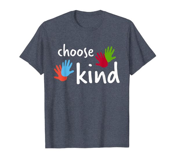

Choose Kind Anti-Bullying T-Shirt (White Text Hand Prints), Mainly pictures