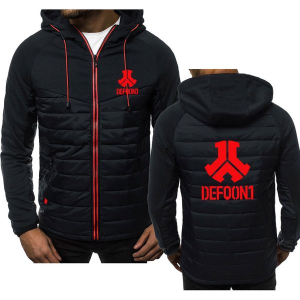 

new men hoodie autumn defqon 1 rock hip hop streetwear men zipper sweatshirts coat hoodies mens print sports hoodie jacket male, Black