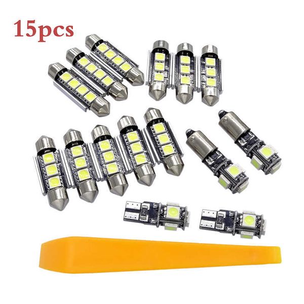 

15 pcs error led trunk bulb for porsche 911 996 series 1998-2005 led lamp interior dome light kit car interior light