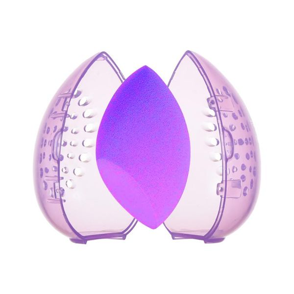

sponges, applicators & cotton 1pc beauty sponge stand storage case makeup blender puff holder empty cosmetic egg shaped rack transparent puf