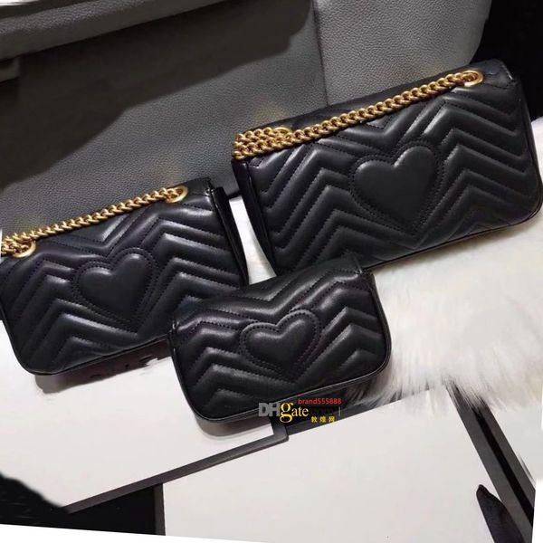 

dicky handbags genuine leather shoulder bag fashion heart chain purse cowhide corssbody presbyopic card holder evening messenger bags