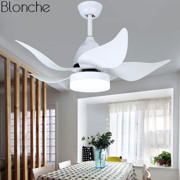 

42 inch led modern ceiling fans with light remote control living room led ceiling fan lamp blades home lighting fixtures ac 220v