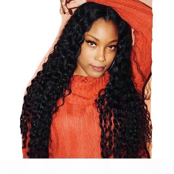 

deep curly wave bob wig 360 lace frontal wig curly human hair wigs for black women brazilian lace front wig human, Black;brown