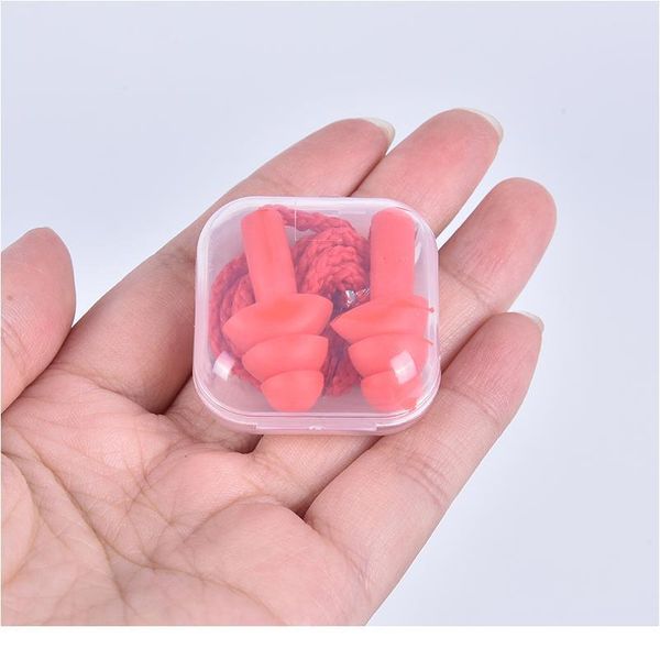 

2pcs soft anti-noise ear plug waterproof swimming sile swim earplugs for children swimmers diving with r qylkip