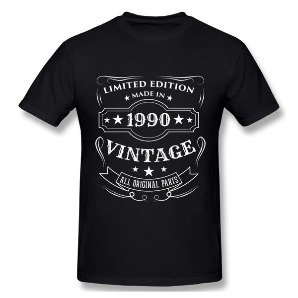 

men's t-shirts limited edition made in 1990 vintage birthday gift-gigapixel t shirt man woman, White;black