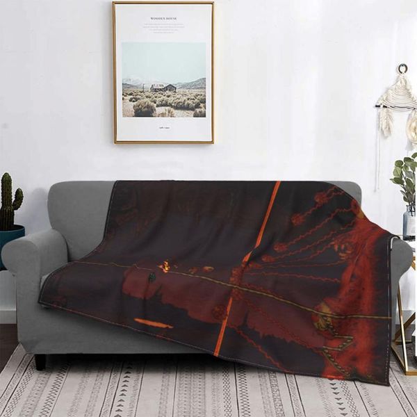 

blankets terraria eye of cthulhu sandbox game blanket flannel decoration survival portable home bedspread
